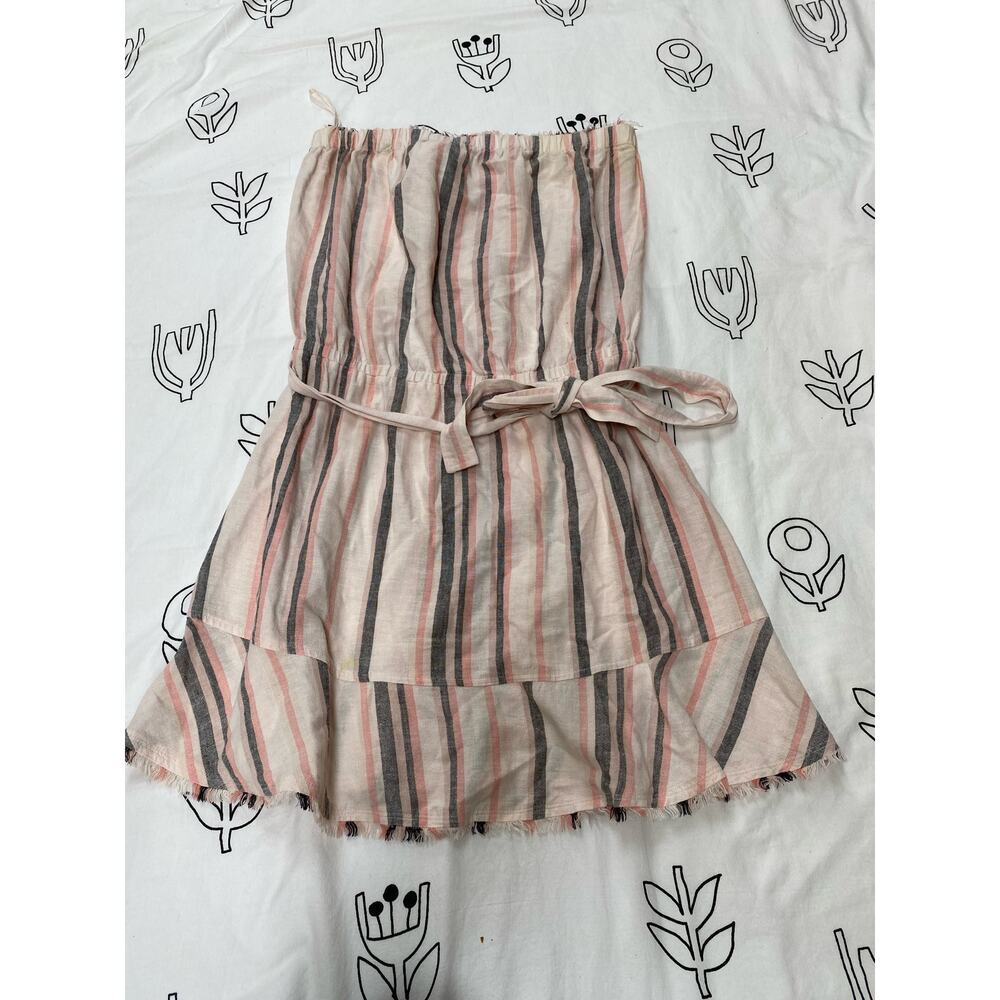 Cloth and Stone Strip Striped Strapless Romper
